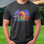 Golf Swing Bears Rock Tour Tee worn on the golf course, Black