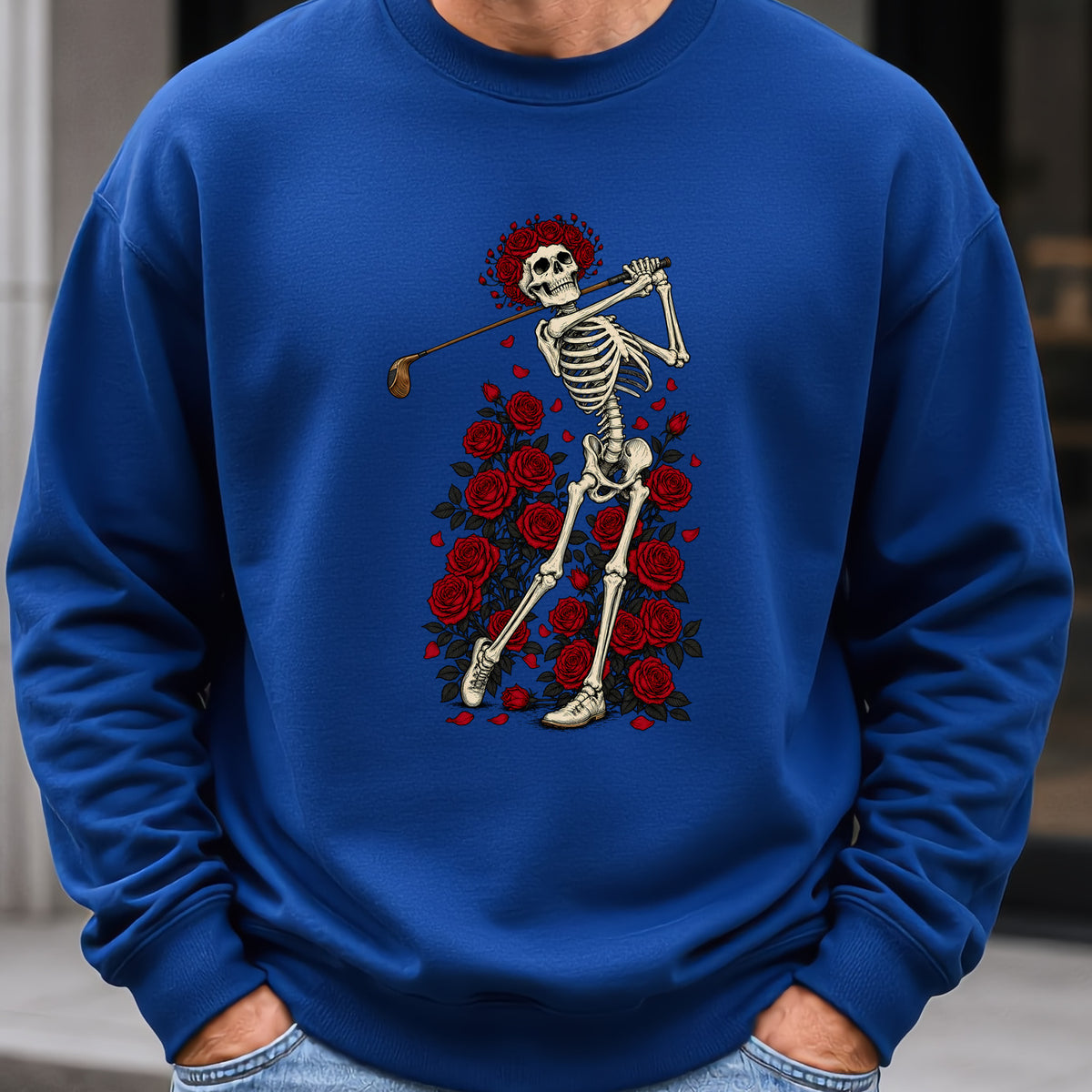 Swing Eternal Sweatshirt worn, Royal