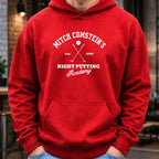 Mitch Cumstein Night Putting Hoodie worn, Red