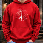 Pure Swing Hoodie worn, Red