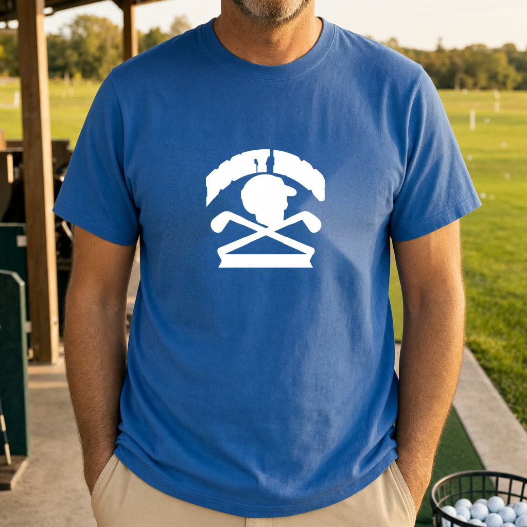 Bogey Bros Tee worn on the golf course, Royal