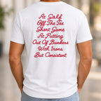Terrible At A Lot Tee worn, White
