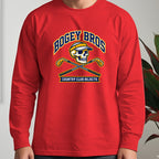 Bogey Bros Long Sleeve Tee worn, Red
