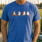 Permanent Tee Time Tee worn on the golf course, Royal