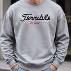 Terrible Sweatshirt worn, Sport Grey