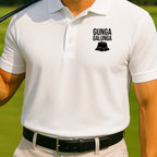 Gunga Galunga Polo worn on the golf course, White