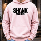 Shank Week Hoodie worn, Light Pink