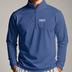 Ditch Diggers Quarter Zip worn, Royal