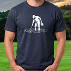 Wading In Tee worn on the golf course, Navy