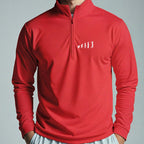 Golfer Evolution Quarter Zip worn, Red
