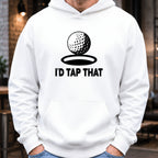 I'd Tap That Hoodie worn, White