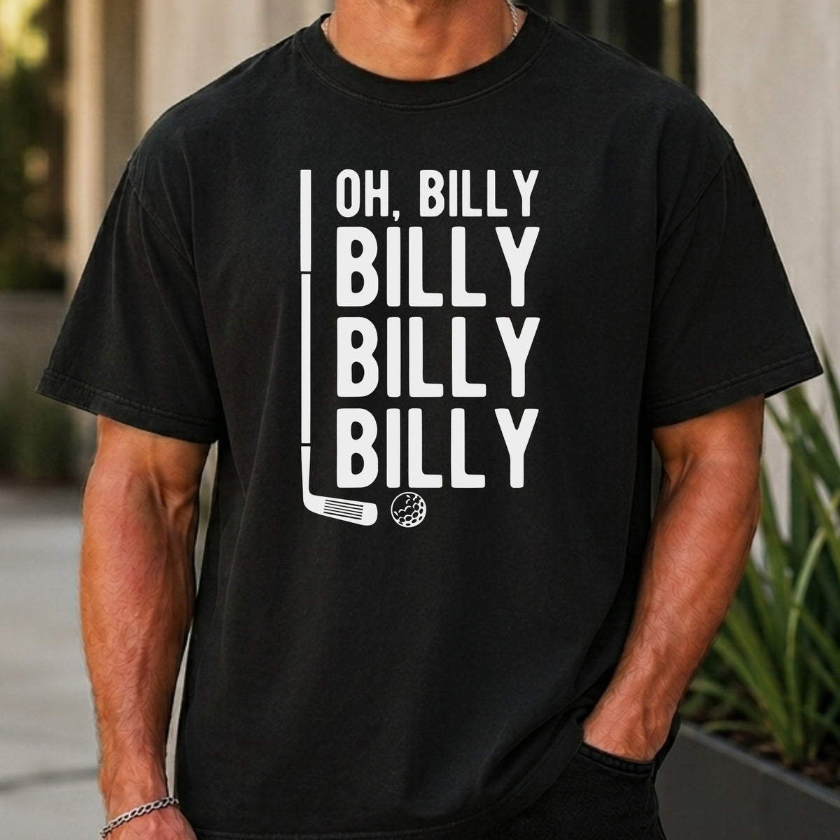 Billy Billy Billy Premium Tee worn, Black