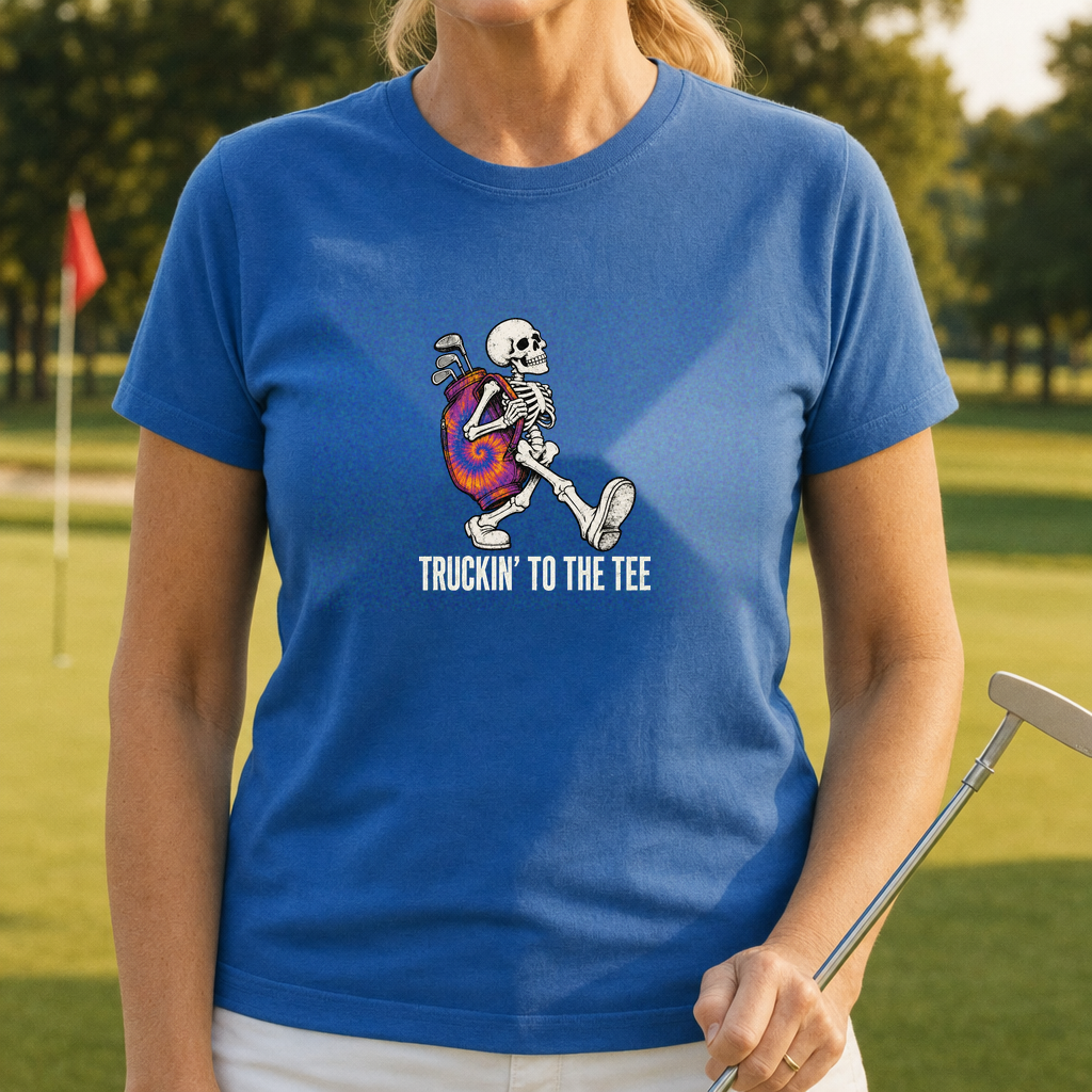 Truckin To The Tee worn on the golf course, Royal