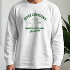 Mitch Cumstein Night Putting Long Sleeve Tee worn, White