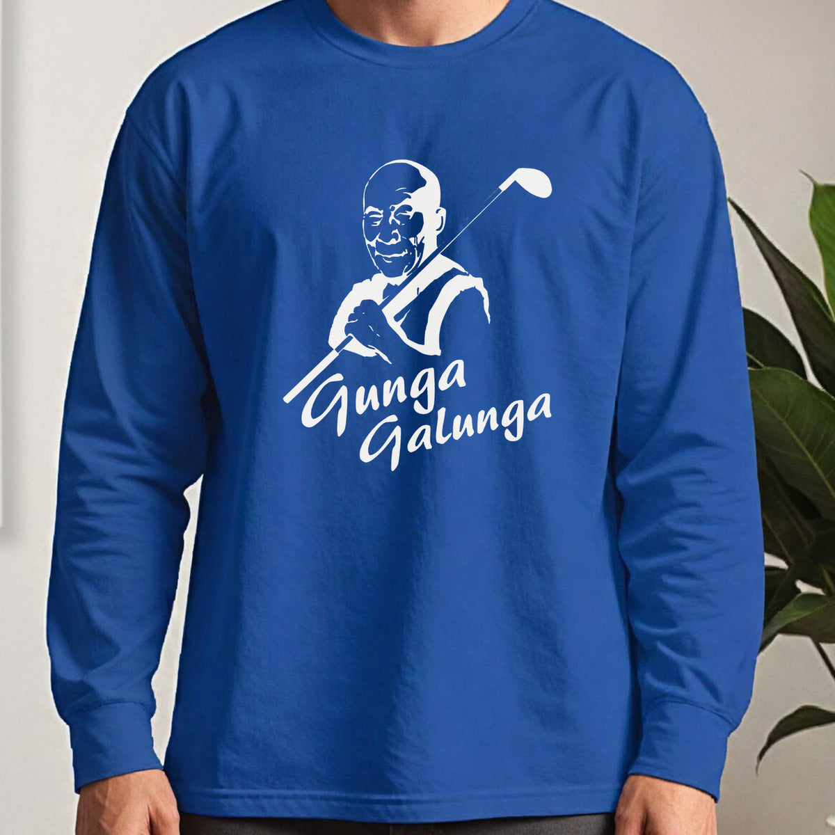 The Lama Long Sleeve Tee worn, Royal