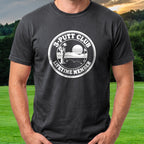 3-Putt Club Lifetime Member Tee worn on the golf course, Black