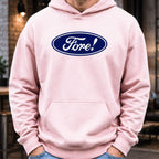 Fore! Logo Hoodie worn, Light Pink
