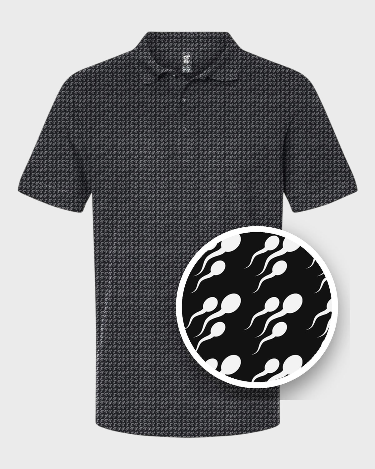 Swimmers Performance Print Polo, print close-up