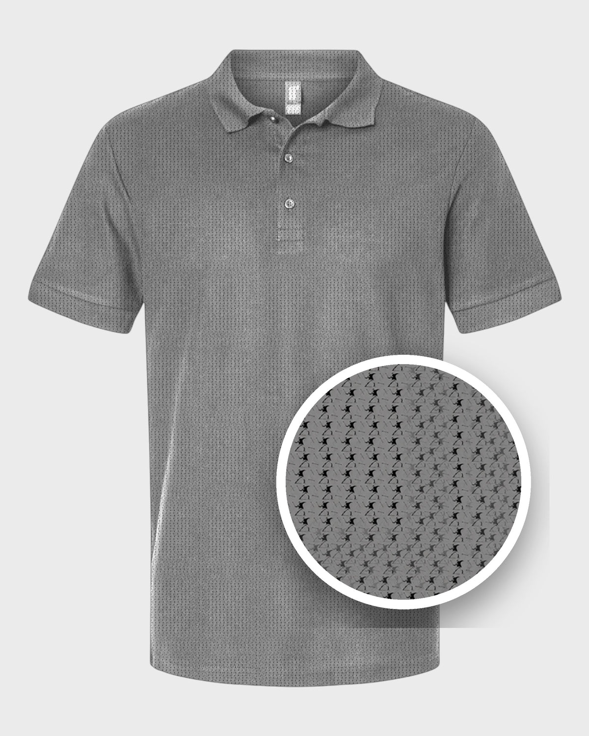 Club Thrower Repeat Performance Print Polo, print close-up